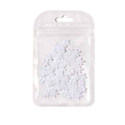 China Nail Art Decoration 100pcs 50pcs/bag 3mm 6mm 9mm Mini White Resin Flowers for Nail Art Resin Decoration for sale