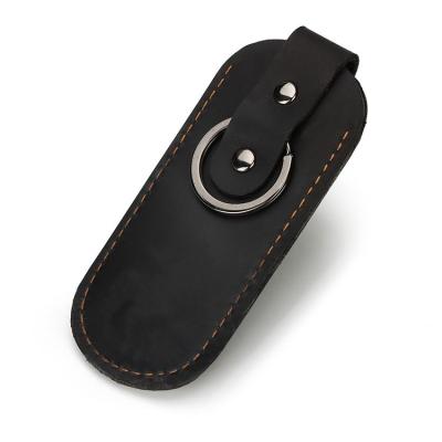 China New U Disk Car Key Chain Key Fashion Key Chain Single Leather Anti-lost Solid Color Hot Security for sale