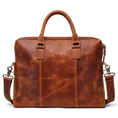 China New Briefcase Men Luxury Leather Briefcase Laptop Bag GENUINE LEATHER Genuine Leather for sale