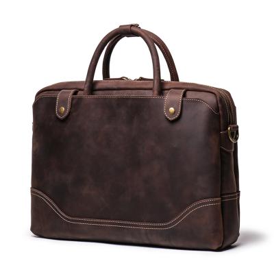 China Fashionable High-end Polyester Briefcase Leather Briefcase Men Shoulder Bags Laptop Computer Laptop Cross Body Bag for sale