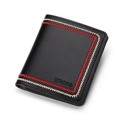 China RFID Hot Sale High Quality Shorts PU Leather Real Leather Ladies Wallet Bi Fold Wallet Cute for sale