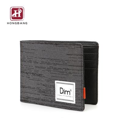 China Slim Canvas RFID Wallet RFID Blocking Men Leather Wallet for sale