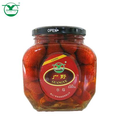 China Bulk Canned Food Fruit Strawberry In Tin Pack for sale