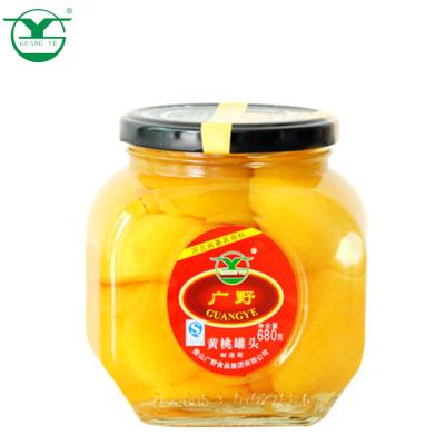 China Canned Syrup Preservation Process Canned Style Canned Yellow Peach Halves 425g for sale