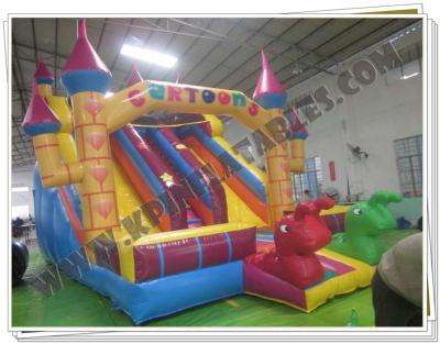 China Castle Slide Inflatable slide Game Colourful slide KSL091 for sale