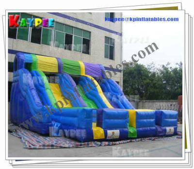 China Triple lanes slide Inflatable Gaint water slide Inflatable slide Game KSL085 for sale