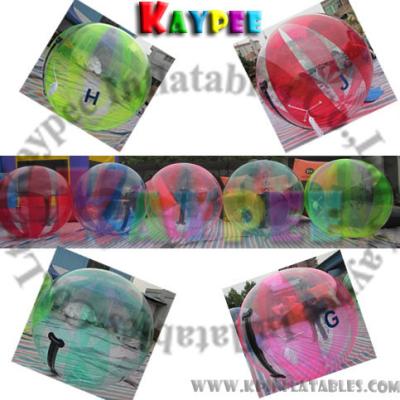 China Colour water ball,TIZIP zipper inflatable ball, water game Aqua fun park water zone KWB001 for sale