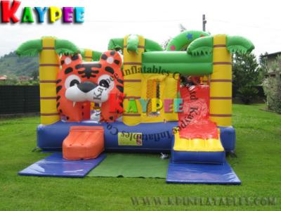 China Fun Tiger Combo ,inflatable bouncer with slide KCB005 for sale