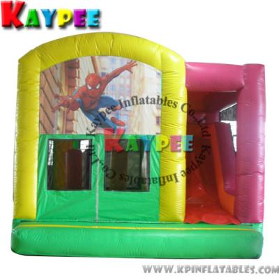 China Spiderman combo ,inflatable combo game,spiderman bouncer with slide obstacle KCB039 for sale