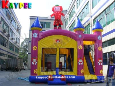 China KCB056-tomato girl combo,inflatable combo game,fun bouncer with slide obstacle for sale