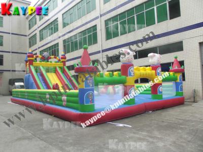 China Gaint Inflatable funcity ,inflatable playland for kid, fun part with slide KFT015 for sale