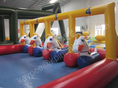 China Inflatable pony hop horse racing for adult and kid for sale