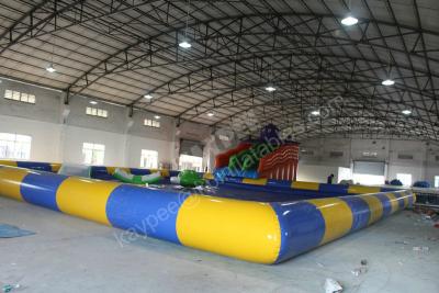 China Inflatable slide with pool,inflatable gaint slide,Amusement water Park for sale