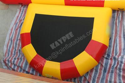 China D shape water trampolin,half moon water trampolinme, jumper trampoline for sale