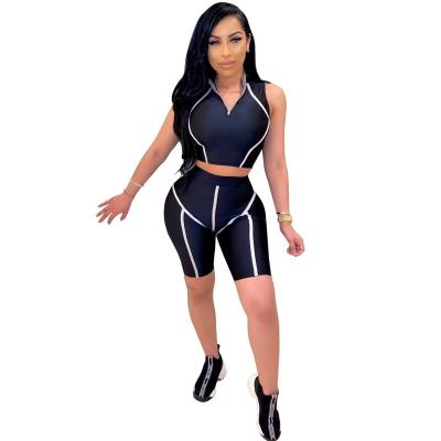 China New Arrivals Breathable Women 2 Piece Pants Set Slim Fit Short Sleeve Crop Top Women's Two Piece Set for sale