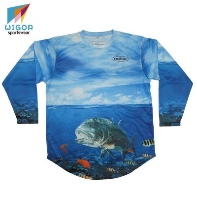 China Wholesale OEM Curve Bottom Manufacturer Custom Fishing Shirt Sublimation Printing Antibacterial Fishing Tank Top for sale