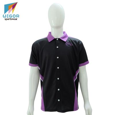 China Hot Selling Anti Shrink Full Buttons Up Sublimation Printing Custom Men's Polo Shirts for sale