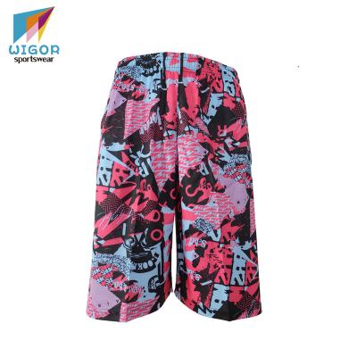 China Breathable Drop Shipping Full Poly Sublimation Stretch Fabric Available New Design Printing Mens Gym Running Shorts for sale