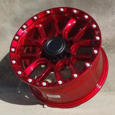 China G982633 Aluminum Alloy Factory Off Road 17inch New Design 6/139.7 Red Car Wheel Rims 6 Holes Fit For Jeep Grand Cherokee Parts for sale