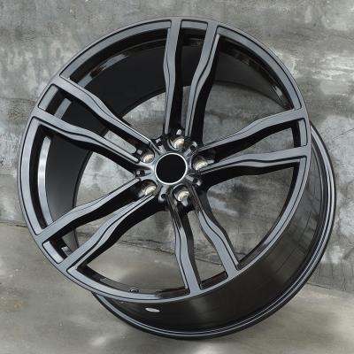 China Bright Black E605461 Alloy Passenger Wheel Aluminum Rims 18*8.5j 5*112 Fits For Various Models for sale