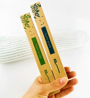 China Wholesale Disposable Environmental Friendly Sales CE Certificate Bamboo Custom Toothbrush For Hotel for sale