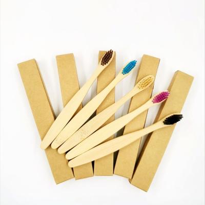 China Wholesale CE-ROHS Certificate Bamboo Reusable Biodegradable Organic Charcoal Bamboo Toothbrush Toothbrush for sale