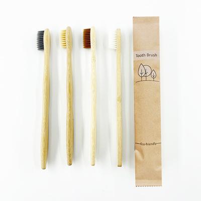 China Factory Sale Custom Made Natural Soft Natural Bamboo Bristle Color Eco Friendly Toothbrush Bamboo for sale