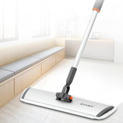 China Sustainable Lazy 360 Microfiber Telescope Handle Aluminum Floor Cleaning Flat Mop for sale