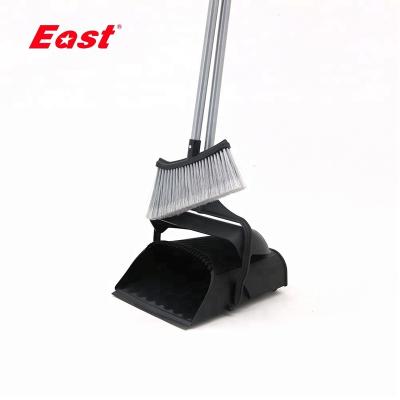 China Used China BSCI Upright Field Broom And Dustpan Indoor And Outdoor Set for sale