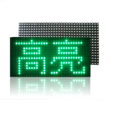 China P10 Green Color Outdoor Single LED Module 320*160mm LED Screen Display Outdoor Billboard for sale