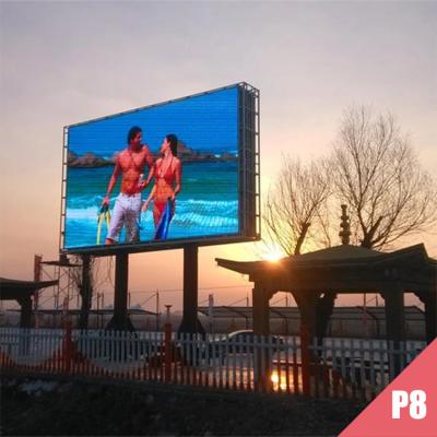 China High Quality Outdoor Fixed Outdoor P8 Advertising LED Display Waterproof Screen for sale