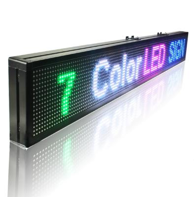 China Outdoor P10 RGB LED Outdoor Remote Sign Running Message Text Led Display Board for sale