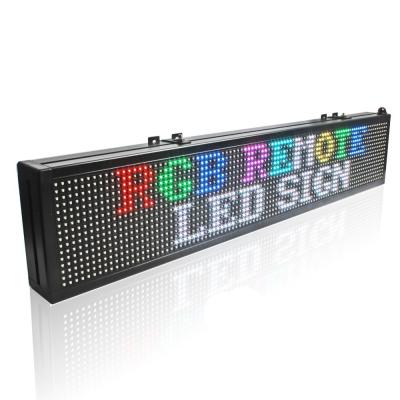 China outdoor 7 color led message display scrolling mult p10 outdoor line led sign for sale