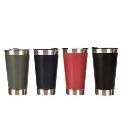 China Thermoses Wide Tumbler Mug SHENGHAO Wide Mouth Tumbler Wine Cup Stainless Steel Vacuum Beer Mug Insulated Double Wall Coffee Travel Mug for sale