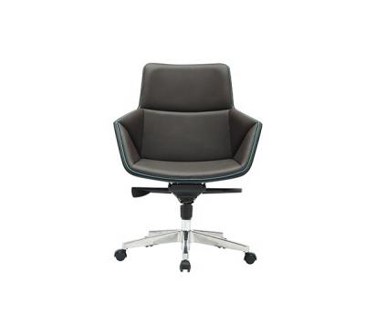 China Office Executive Middle Back Multifunctional Chair Aluminum Base for sale