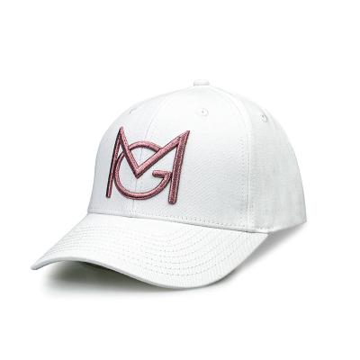 China Manufacturer Customized Logo 3D Embroidery White Sports Hat Closed Back Cap Custom Fit Flex Fit Golf Fit Hat JOINT Baseball Caps for sale