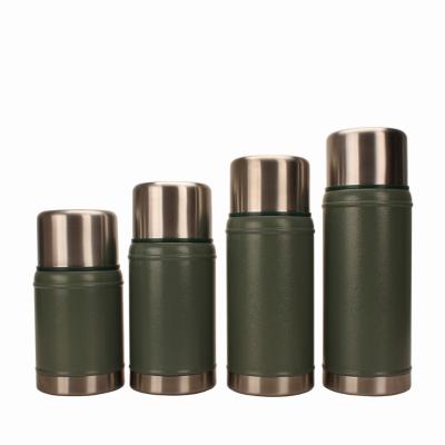 China Factory direct sale double wall PORTABLE vacuum food thermos thermo container for food have spoon for sale