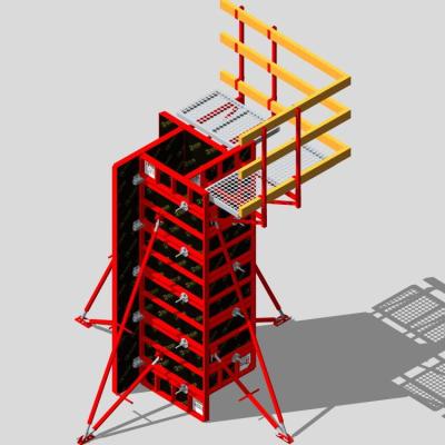 China TECON Traditional Steel Modular Column Formwork With Shuttering Universial Application for sale