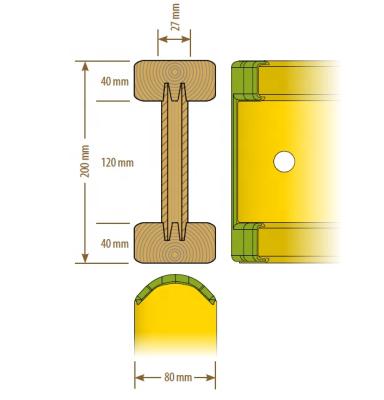 China TECON Modern Concrete Building Material Formwork Plywood With Timber Beam H20 for sale