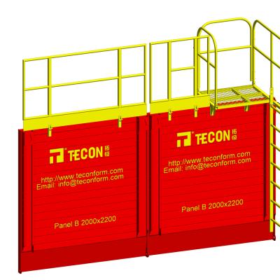 China TECON Traditional Trench Box Shoring Solutions Trench Protection Device For Infrastructure Trench Shield Formwork for sale