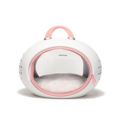 China Line-approved Breathable Hot Sale Dog Cat Carrying Travel Transparent Bag Portable Pet Cage for sale