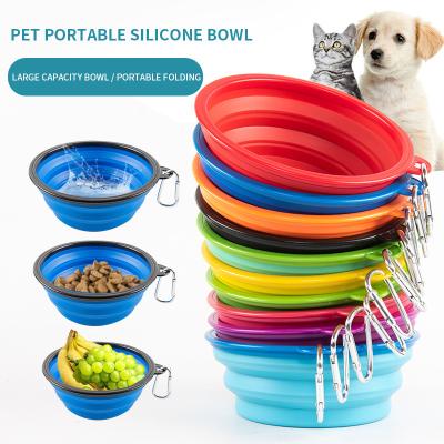 China New Sustainable Portable Outdoor Folding Feeder Cat Bowl Pet Supplies Pet Water Bowl Dog Bowl for sale