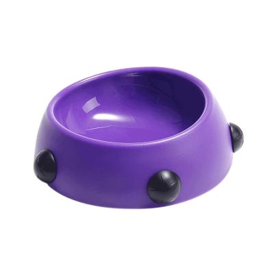 China Viable Wholesale Multi-colors Non-slip Pet Supply Dogs Rivets Non-slip Bowl Food and Water Feeding Bowl for sale