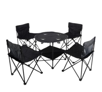 China Modern Hot Sale Comfort Outdoor Canvas Roll Table And Folding Camping Chair Set for sale