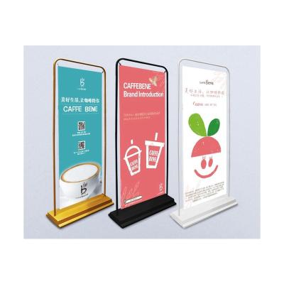 China Display Shows Bargain Price New Type Iron Poster Door Type Display Rack for sale