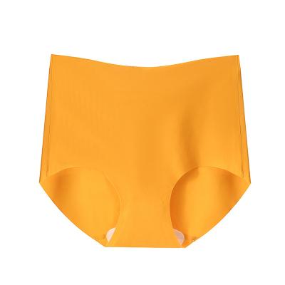 China New Antibacterial High Quality Women's Ice Silk Underwear Plus Size Seamless Panties One Piece Cut Out Ladies Ice Silk Panties Briefs for sale