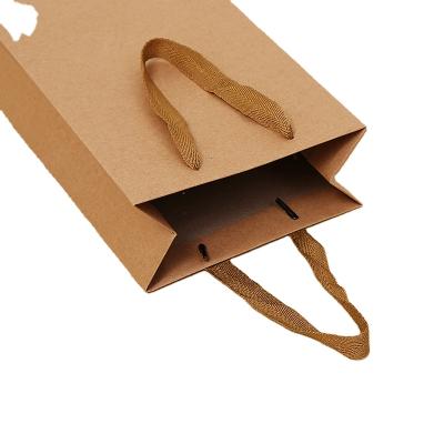 China BIODEGRADABLE Customized Size Paper Bag For Restaurant With Free Logo Printing for sale