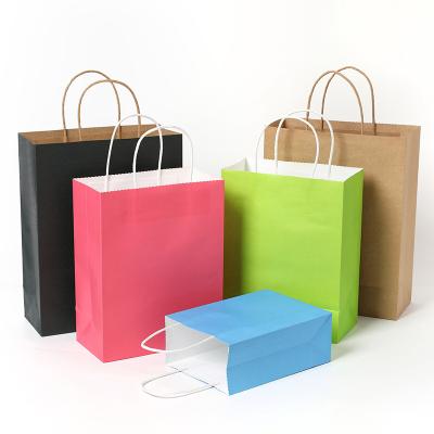 China Customized Size BIODEGRADABLE Printed Paper Bag Kraft Paper Wholesale for sale