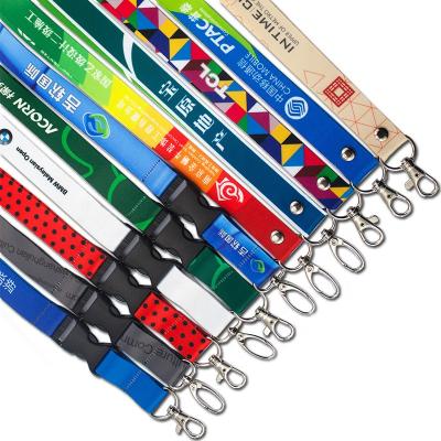 China Eco - Friendly Promotional Custom Printed ID Card Lanyard , Polyester Lanyard for sale