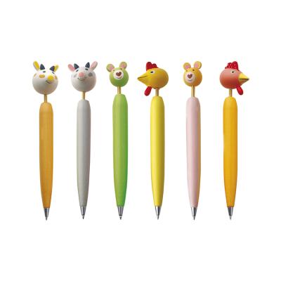 China Plastic ballpen 2018 promotional animal for ballpen custom logo for sale